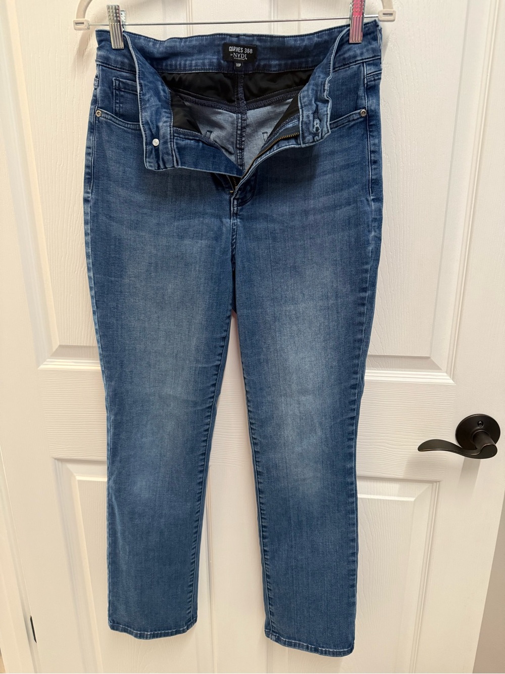 NYDJ Curves 360 by NYDJ Slim Straight Ankle Jeans.
